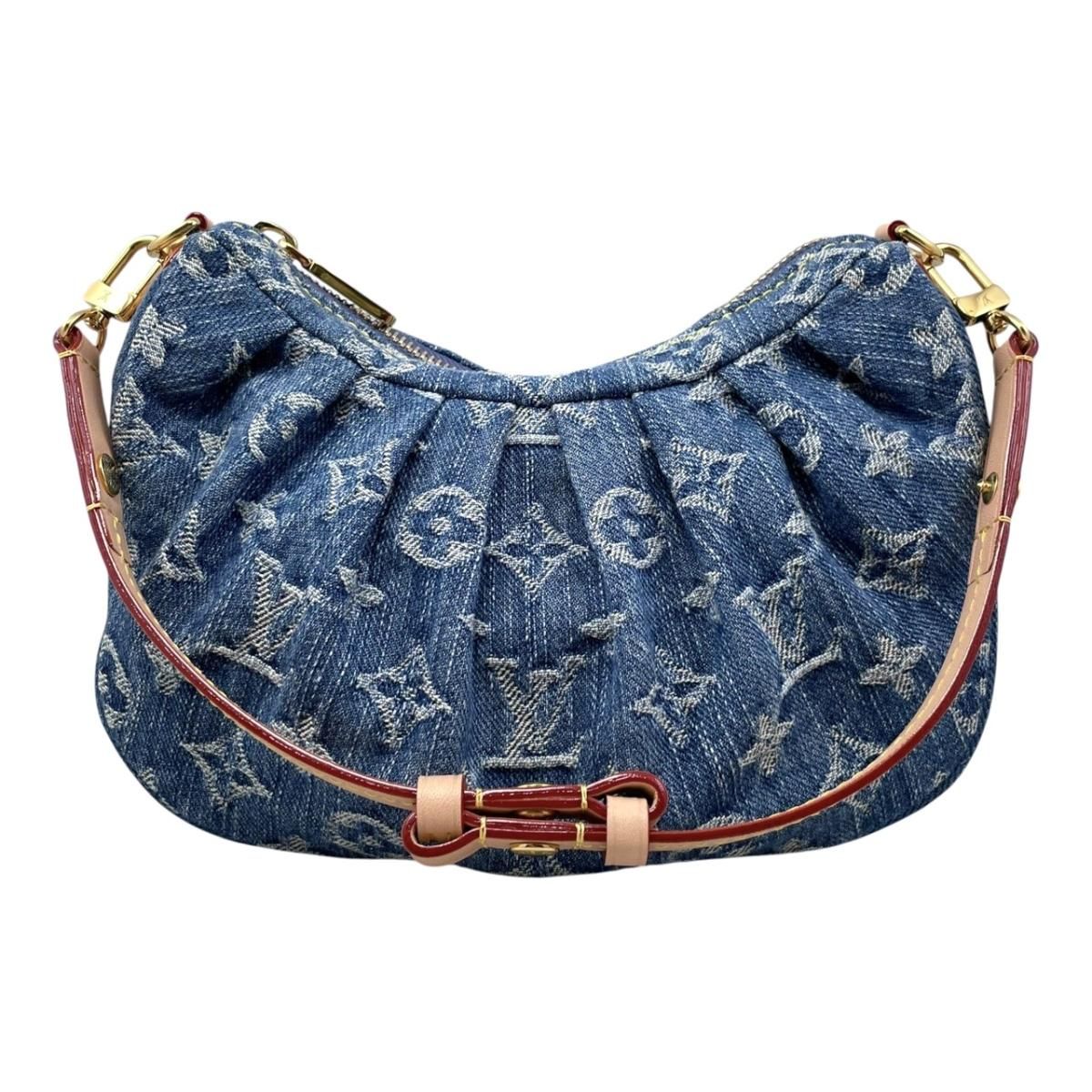 Louis Vuitton Handbag Pochette Bare Monogram Denim Blue