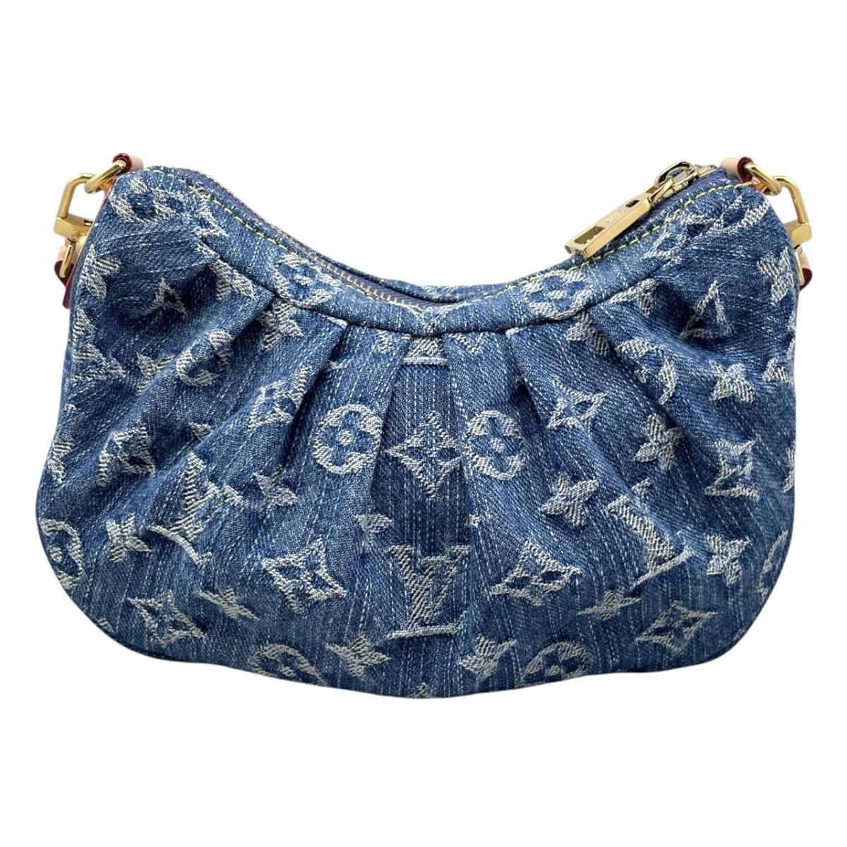 Louis Vuitton Handbag Pochette Bare Monogram Denim Blue — view 2