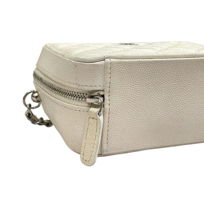 Chanel Quilted Mini Camera Bag White — view 7
