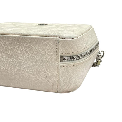 Chanel Quilted Mini Camera Bag White — view 6