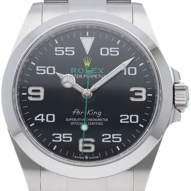 Rolex Air King Watch Box SS Black
