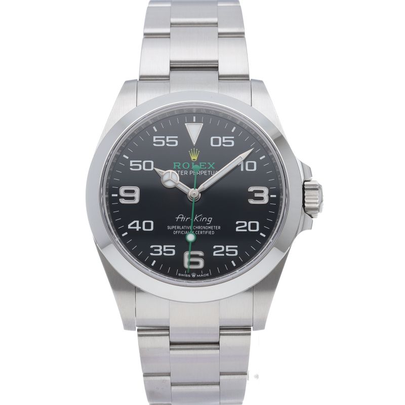 Rolex Air King Watch Box SS Black — view 2