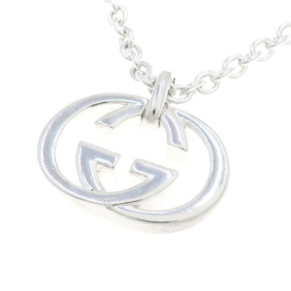 Gucci Interlocking Necklace Silver — view 2