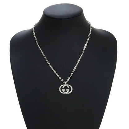 Gucci Interlocking Necklace Silver — view 7