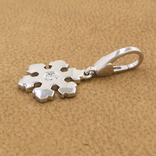 Bvlgari Snowflake Charm Diamond Keychain — view 2