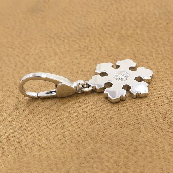 Bvlgari Snowflake Charm Diamond Keychain — view 4