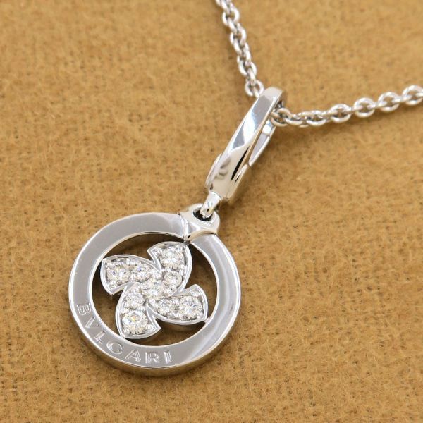 Bvlgari Tondo Windmill Diamond Charm Necklace