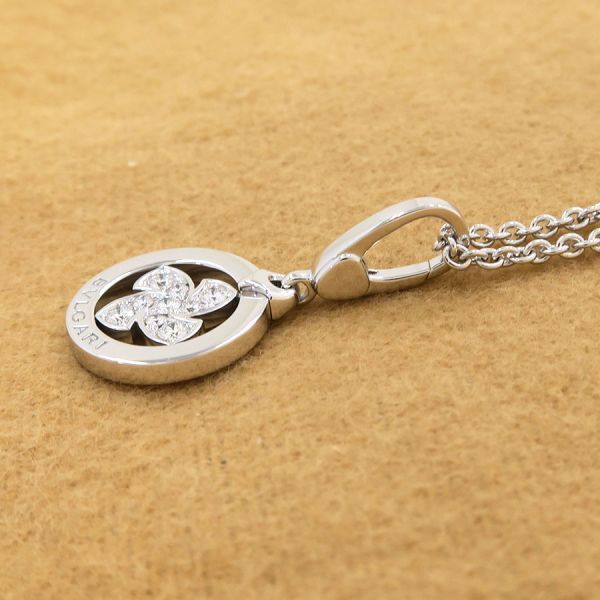 Bvlgari Tondo Windmill Diamond Charm Necklace — view 2