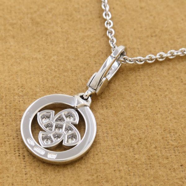 Bvlgari Tondo Windmill Diamond Charm Necklace — view 3