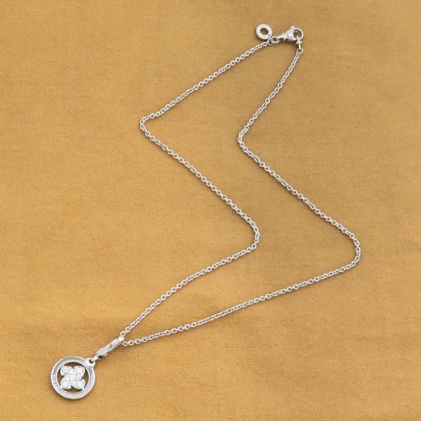 Bvlgari Tondo Windmill Diamond Charm Necklace — view 4