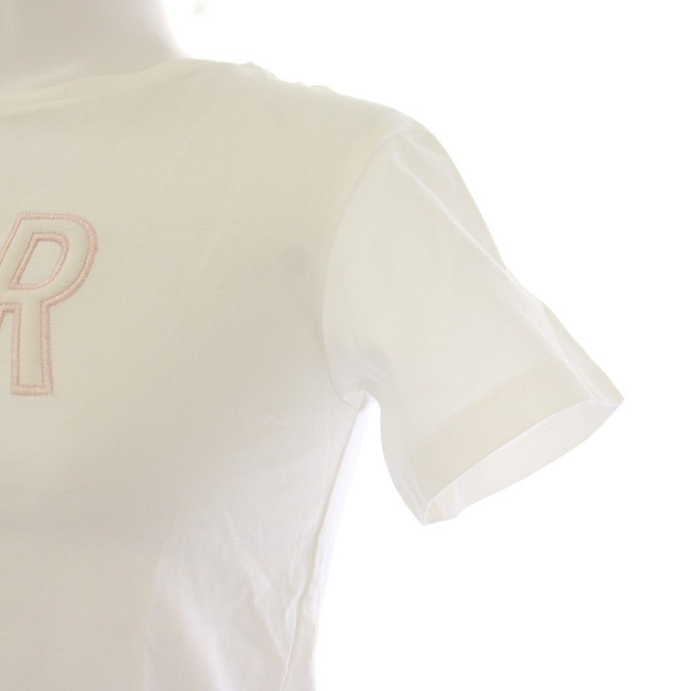 Dior T-Shirt Short Sleeve Crew Neck Logo 8 White — view 6