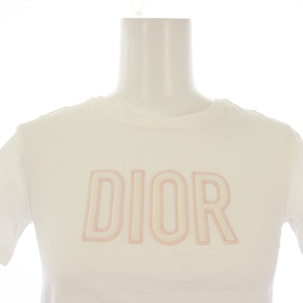 Dior T-Shirt Short Sleeve Crew Neck Logo 8 White — view 5