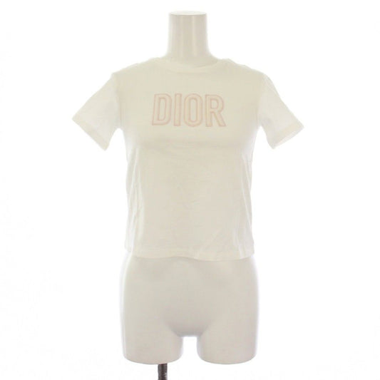 Dior T-Shirt Short Sleeve Crew Neck Logo 8 White