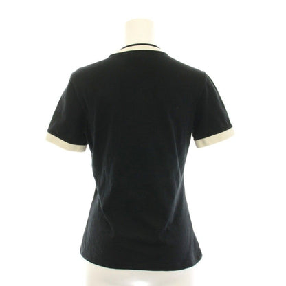 Gucci Embroidered Cotton Jersey T-Shirt XS Black Short Sleeve YM — view 2