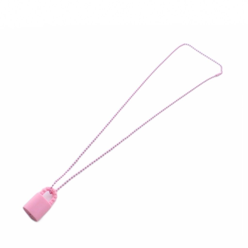 Chrome Hearts Rubber Padlock Flerknee Silicon Necklace Silicone Pendant Pink — view 4