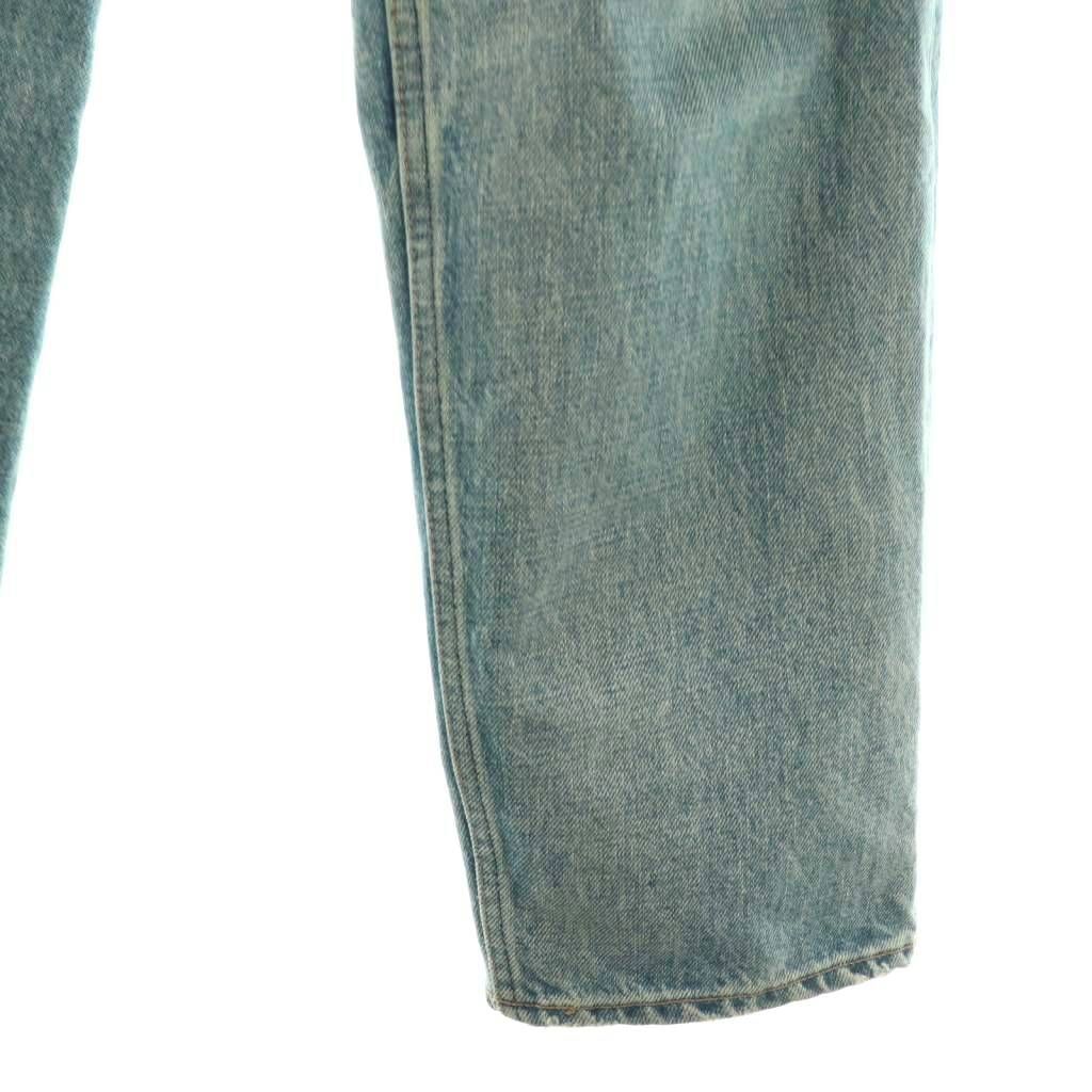 Celine Triomphe Gourmette Straight Denim Pants Jeans 27 Blue CX — view 4