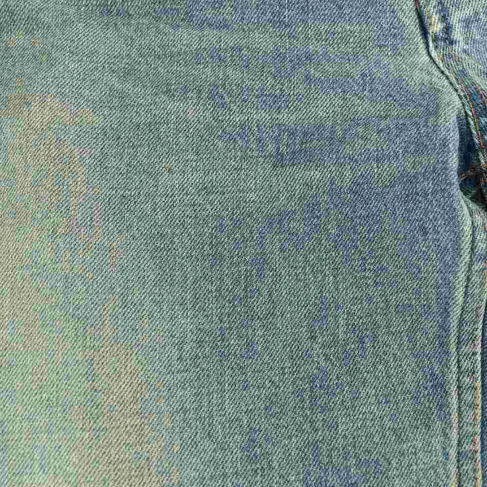 Celine Triomphe Gourmette Straight Denim Pants Jeans 27 Blue CX — view 8