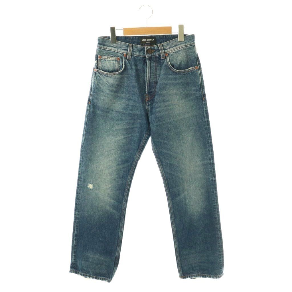 Balenciaga Denim Jeans 29 Hem Damage Processing
