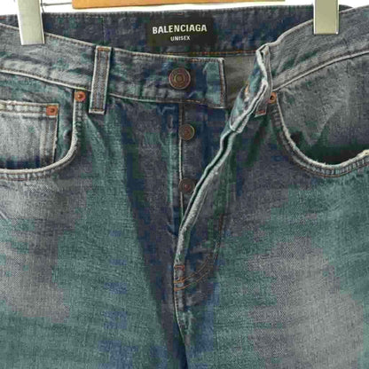 Balenciaga Denim Jeans 29 Hem Damage Processing — view 3