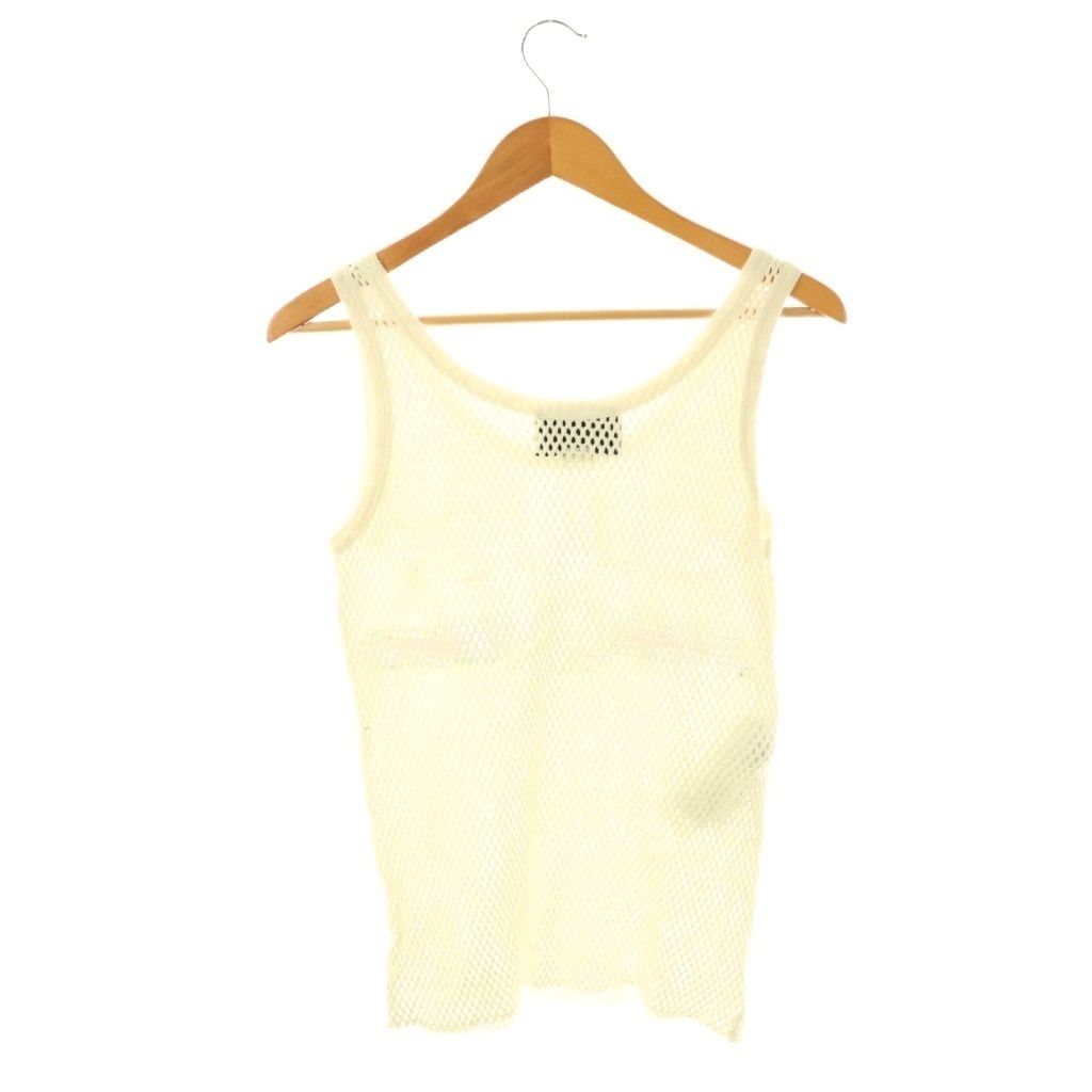 Gucci Logo Mesh Tank Top Off White Multicolor DO — view 2