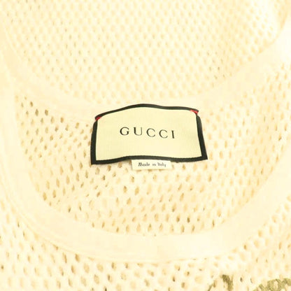 Gucci Logo Mesh Tank Top Off White Multicolor DO — view 5
