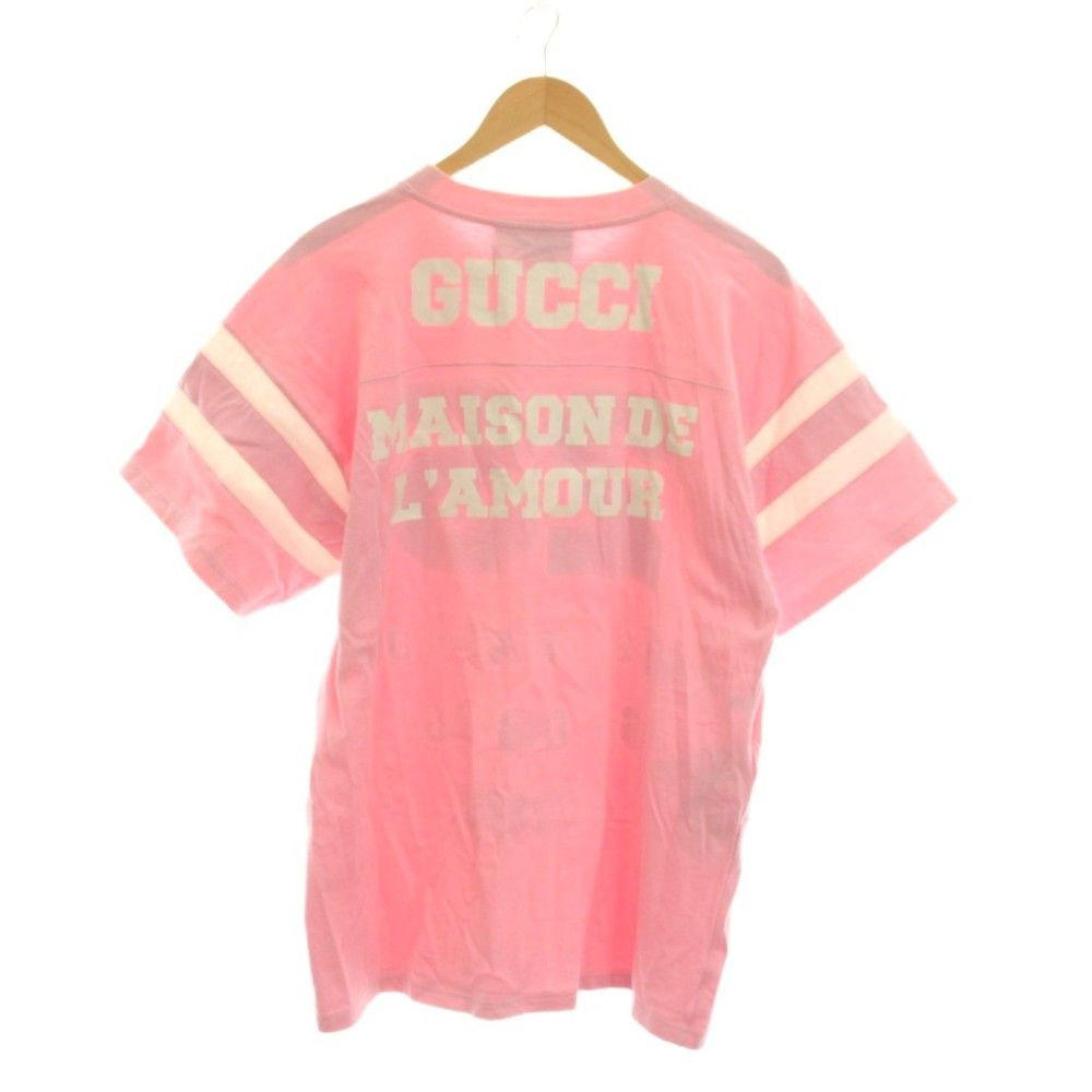 Gucci T-Shirt Oversize Print Short Sleeve Xxs Pink YM — view 2