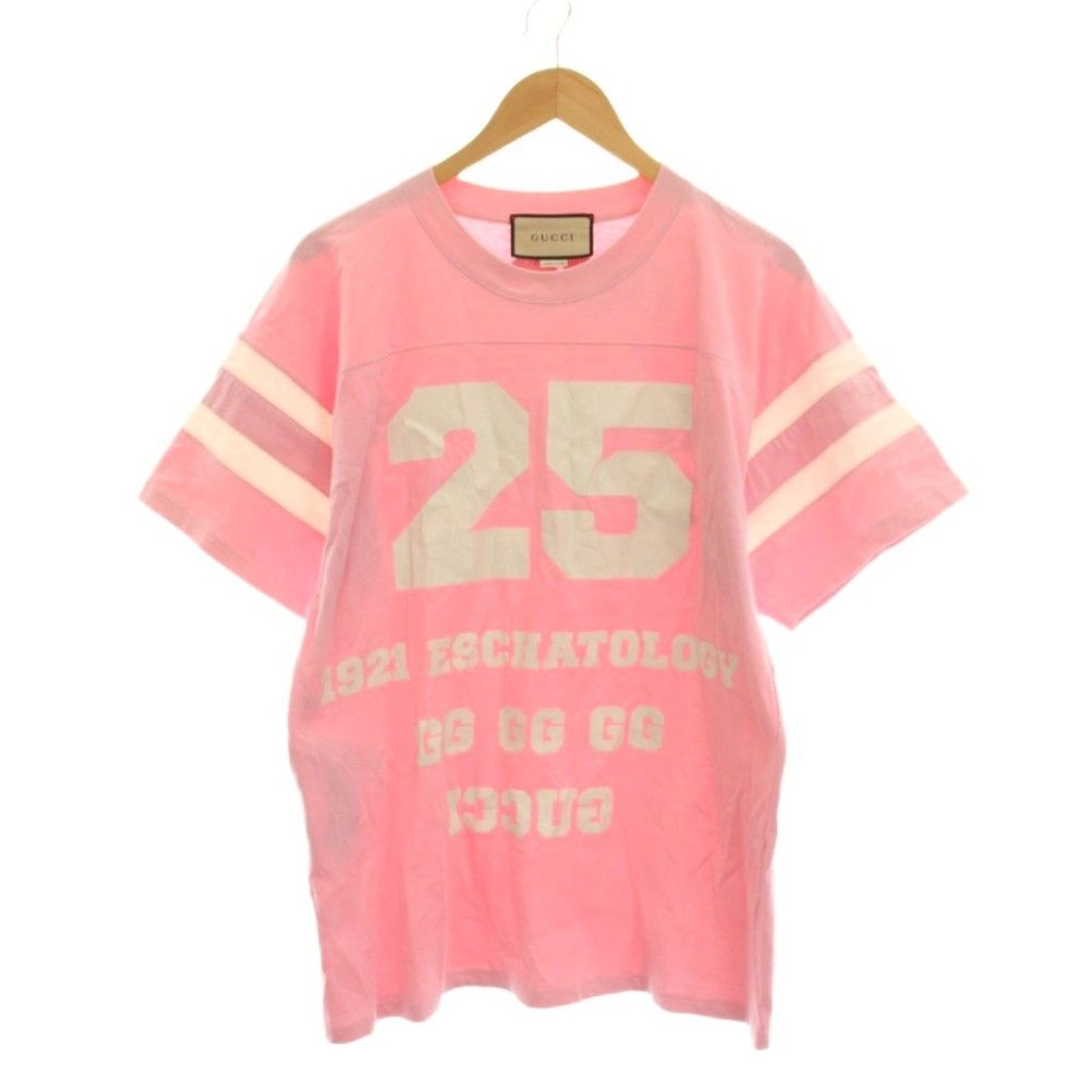 Gucci T-Shirt Oversize Print Short Sleeve Xxs Pink YM