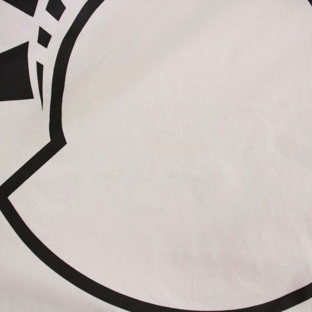 Moncler T-Shirt Short Sleeve M White Graphic Print YM — view 5