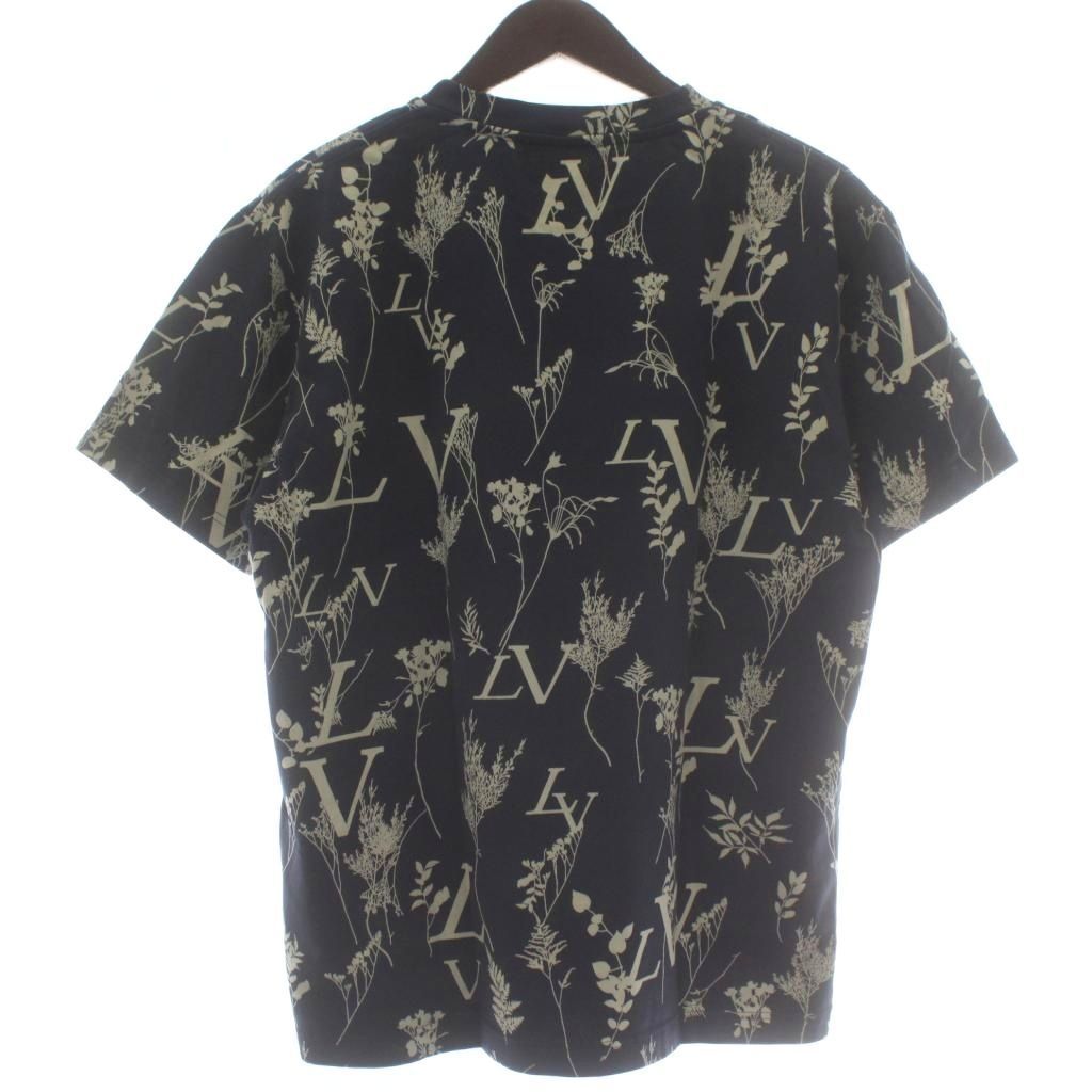 Louis Vuitton LV Leaf Discharge T-Shirt Short Sleeve Crew Neck Logo All Over — view 2