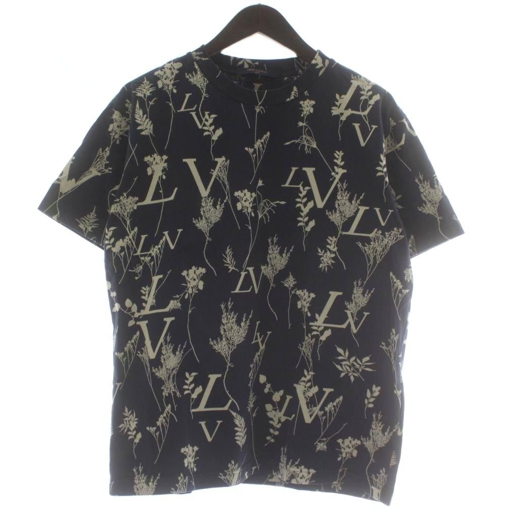 Louis Vuitton LV Leaf Discharge T-Shirt Short Sleeve Crew Neck Logo All Over