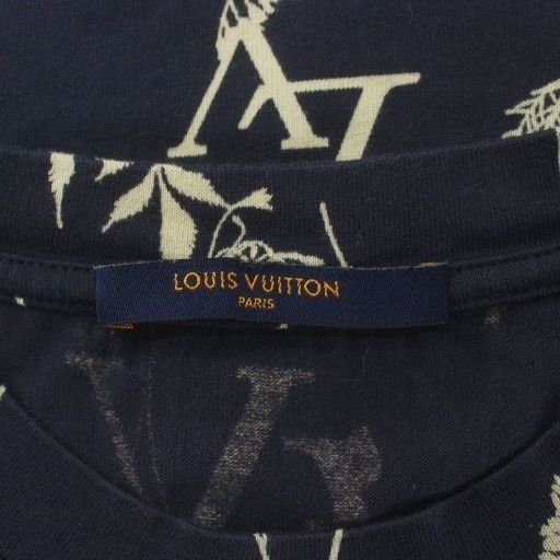 Louis Vuitton LV Leaf Discharge T-Shirt Short Sleeve Crew Neck Logo All Over — view 3