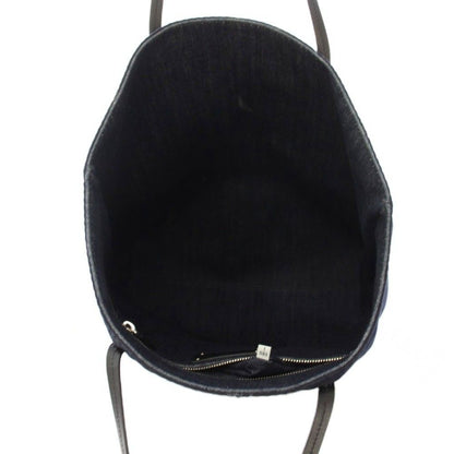Prada Denim Tote Logo Navy KH — view 5