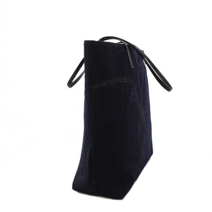 Prada Denim Tote Logo Navy KH — view 3