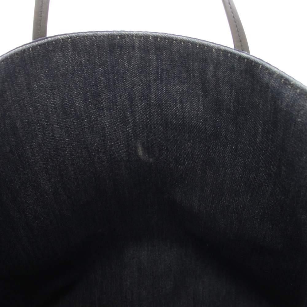 Prada Denim Tote Logo Navy KH — view 7
