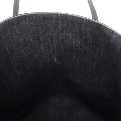 Prada Denim Tote Logo Navy KH — view 7