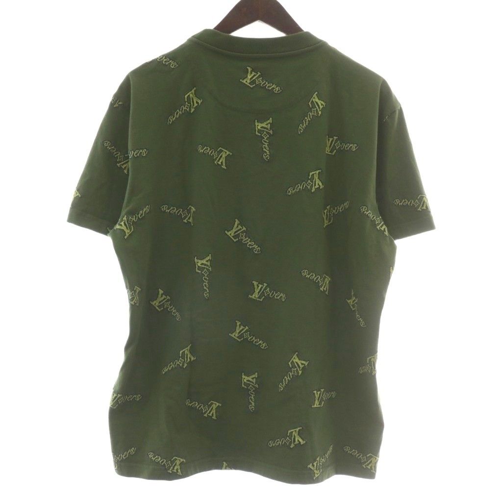 Louis Vuitton LV Vers Jacquard Cotton T-Shirt Short Sleeve Crew Neck Embroidery — view 2