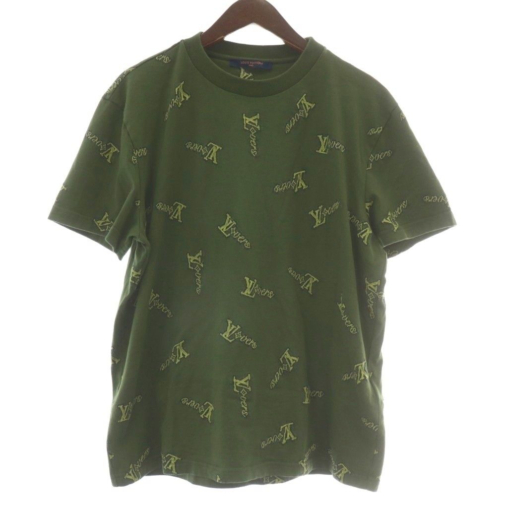 Louis Vuitton LV Vers Jacquard Cotton T-Shirt Short Sleeve Crew Neck Embroidery