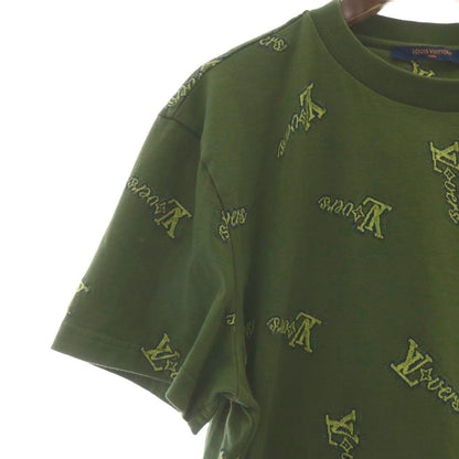 Louis Vuitton LV Vers Jacquard Cotton T-Shirt Short Sleeve Crew Neck Embroidery — view 6