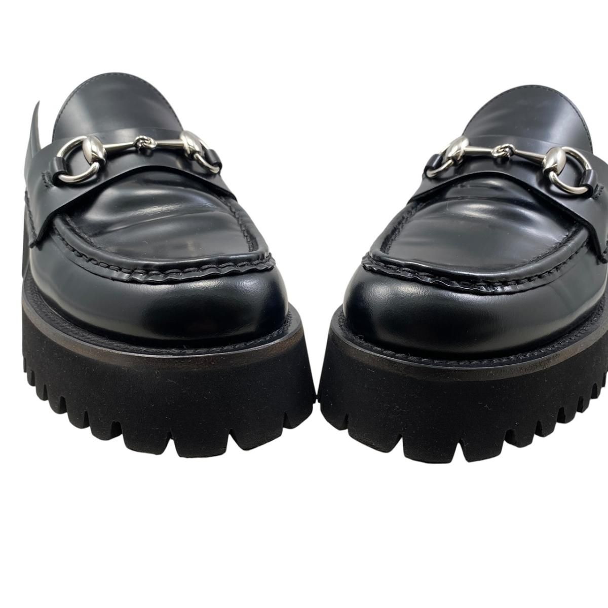 Gucci Loafers Host Bit 37 Leather Black Silver — view 7
