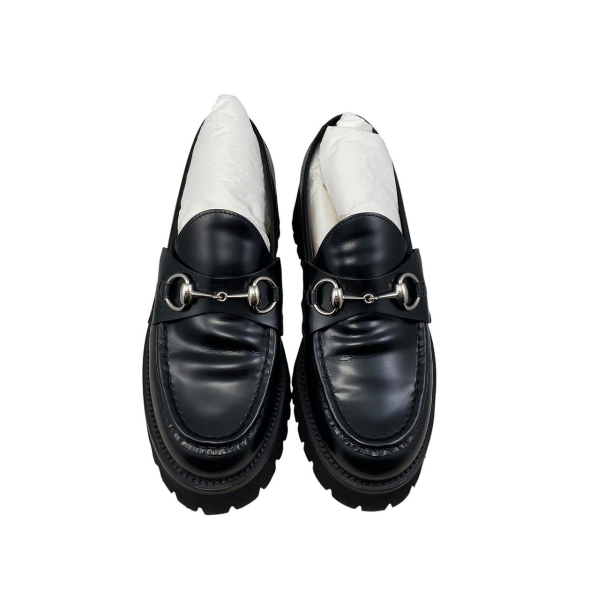 Gucci Loafers Host Bit 37 Leather Black Silver — view 5