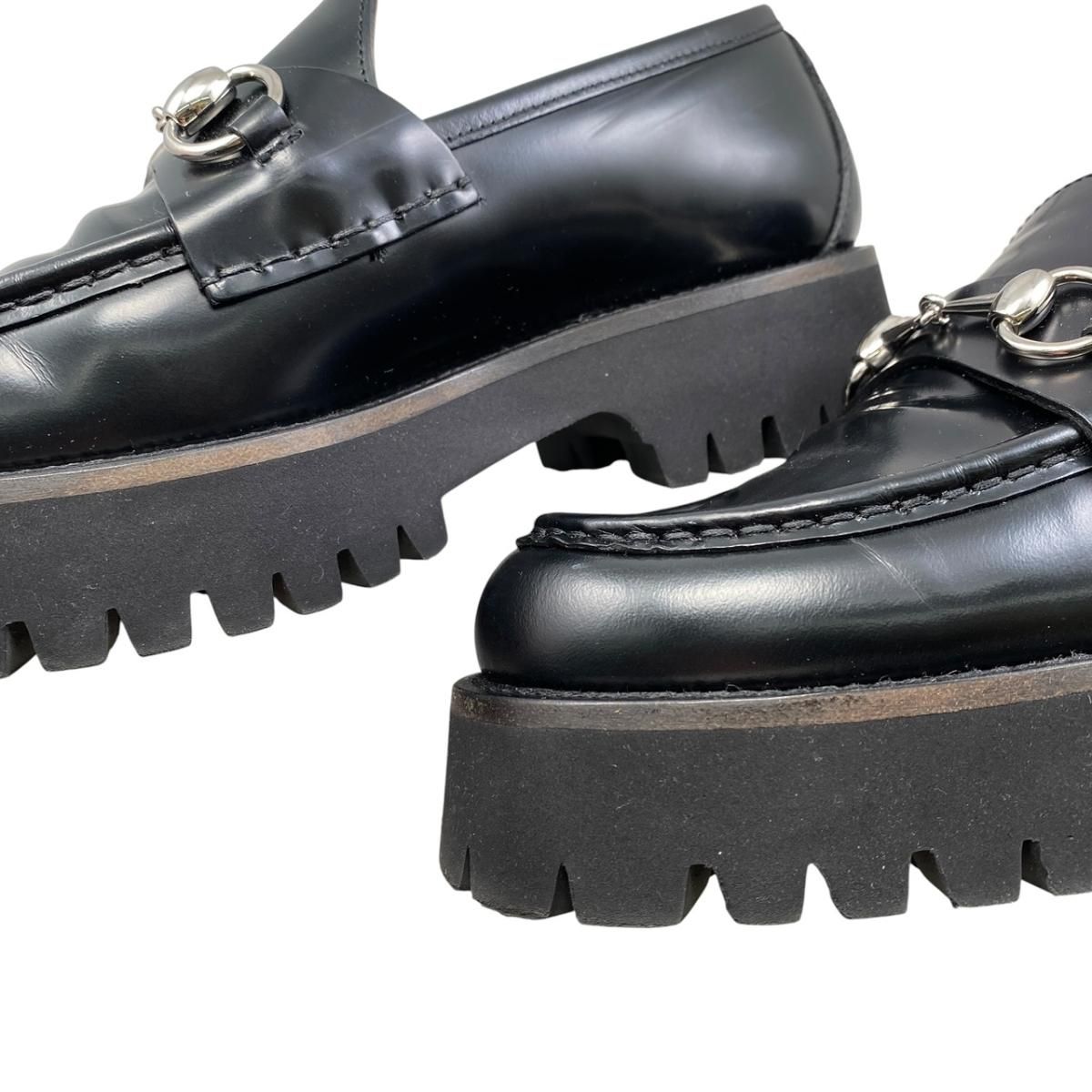 Gucci Loafers Host Bit 37 Leather Black Silver — view 9