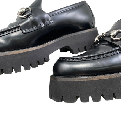 Gucci Loafers Host Bit 37 Leather Black Silver — view 9