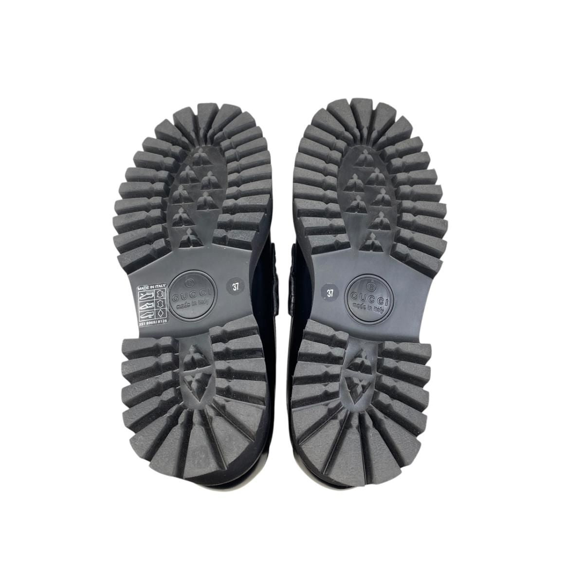 Gucci Loafers Host Bit 37 Leather Black Silver — view 6