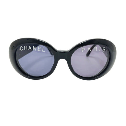 Chanel Sunglasses Paris Logo Acetate Black Eyewear — view 2
