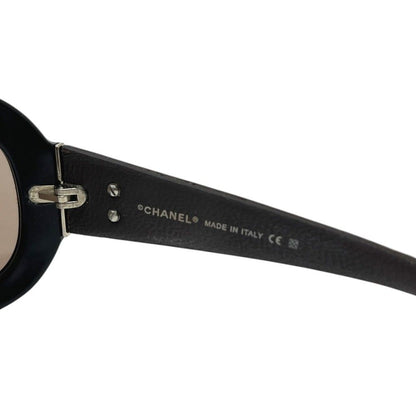 Chanel Sunglasses CC Logo Quilted Acetate Brown Eyewear — view 6