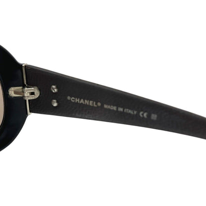 Chanel Sunglasses CC Logo Quilted Acetate Brown Eyewear — view 5