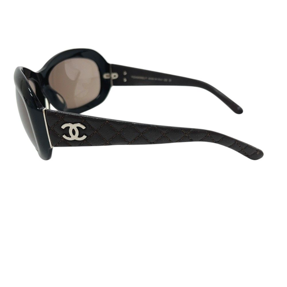 Chanel Sunglasses CC Logo Quilted Acetate Brown Eyewear — view 4