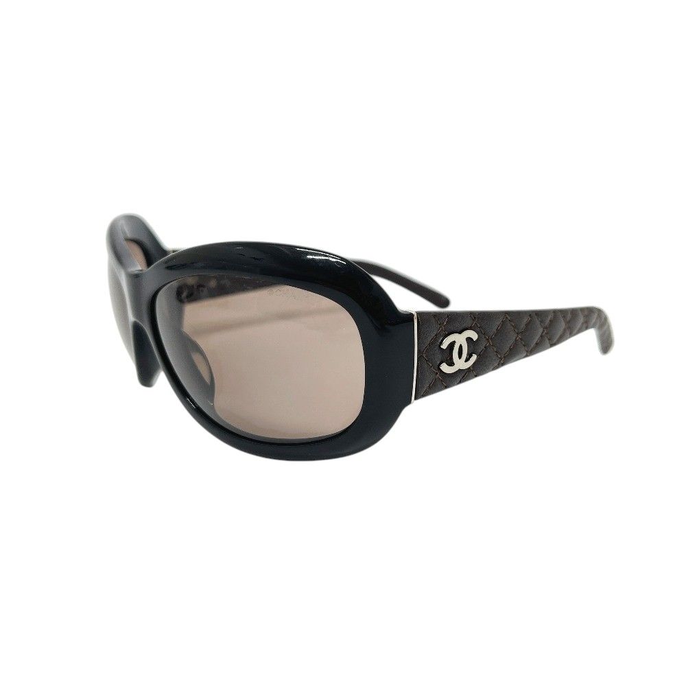 Chanel Sunglasses CC Logo Quilted Acetate Brown Eyewear