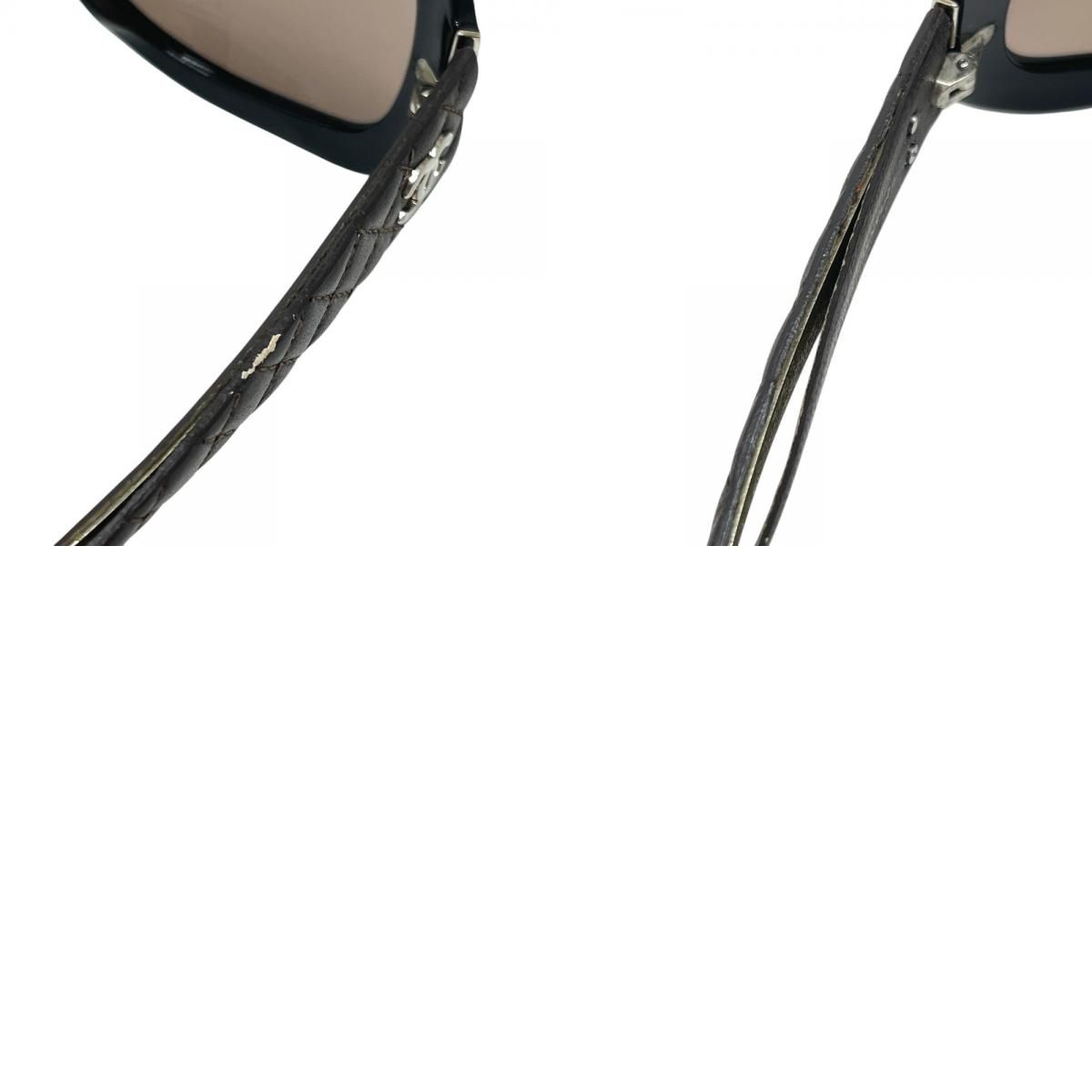 Chanel Sunglasses CC Logo Quilted Acetate Brown Eyewear — view 9