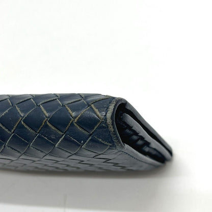 Bottega Veneta Bifold Wallet Intrecciato Leather Blue — view 5